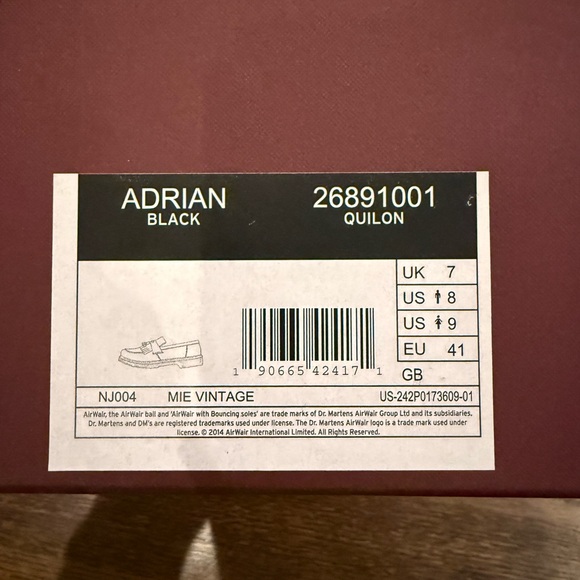 Dr. Martens Black Leather Loafers with Yellow Stitching - Picture 2 of 4